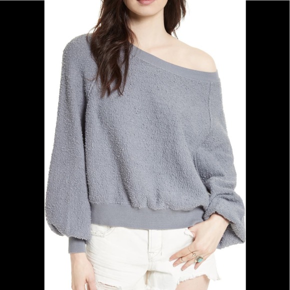 Free People Sweaters - Free People Found My Friend Sweatshirt in Slate